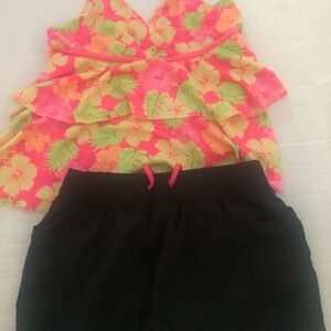 Tek Gear Kids Swim Bikini - Pink and Black